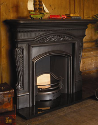 jig cast ironfireplace