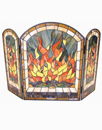 manor flame firescreen